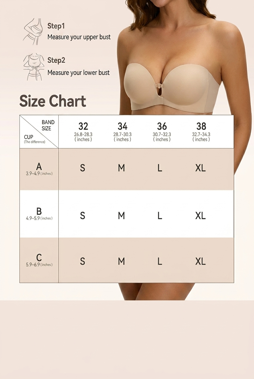 Strapless Push Up Bra