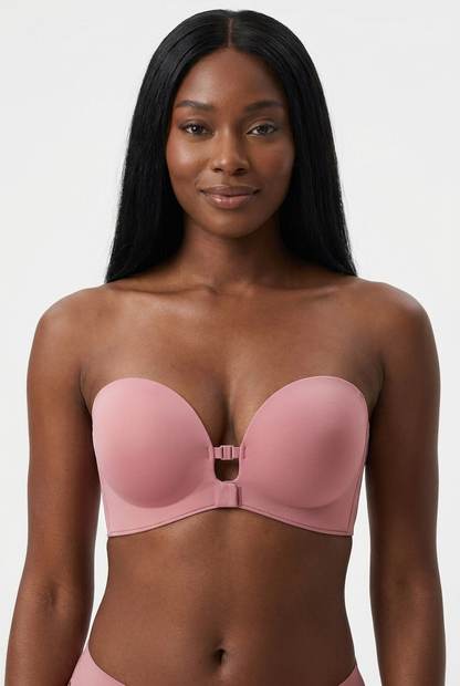 Front Closure No-Slip Strapless Bra