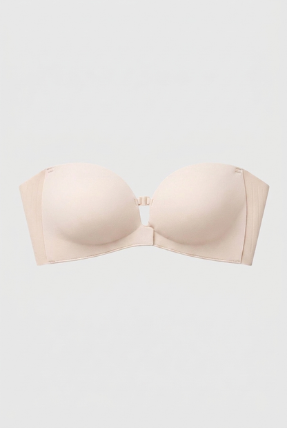 Front Closure No-Slip Strapless Bra