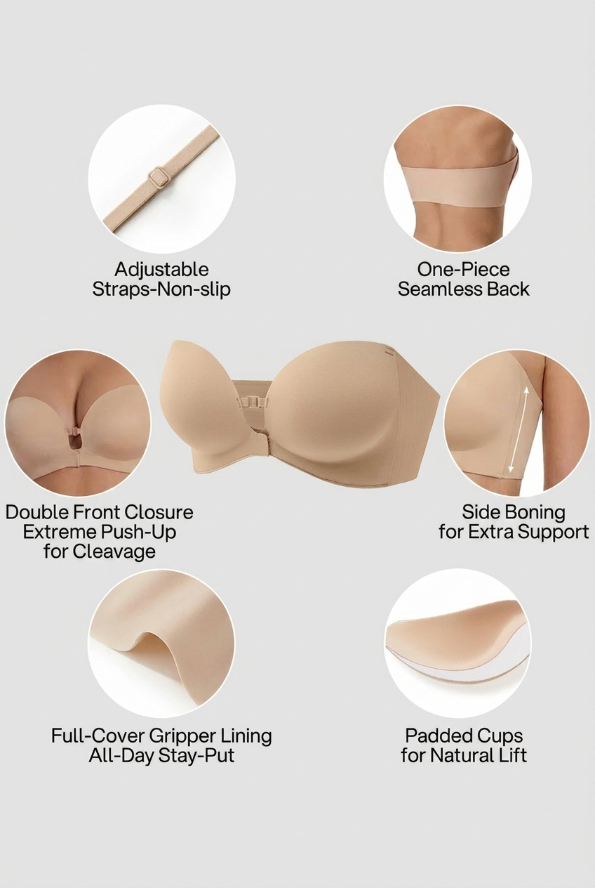 Strapless Push Up Bra
