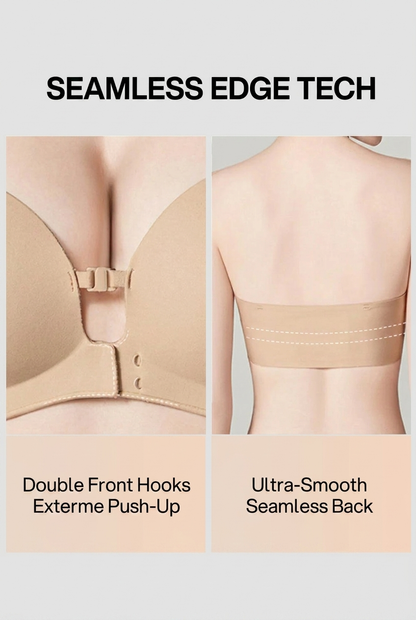 Front Closure No-Slip Strapless Bra