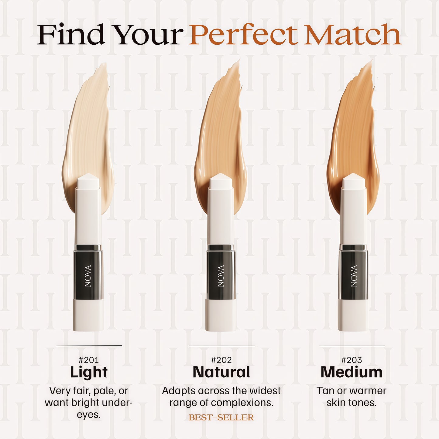 Nova® Korean Color-Changing Foundation Stick