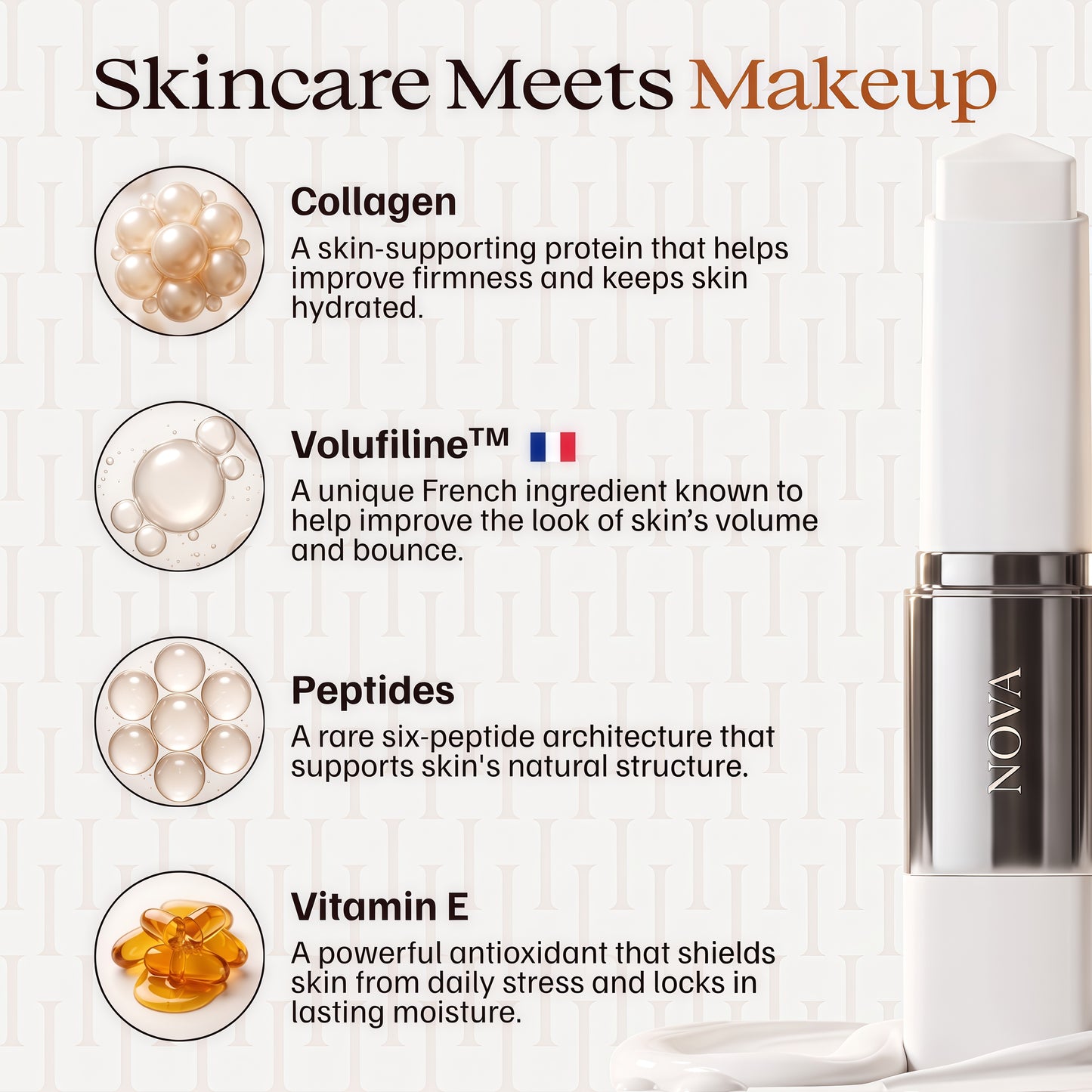 Nova® Korean Color-Changing Foundation Stick